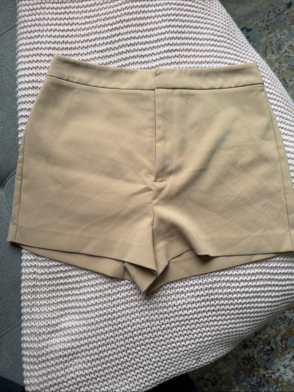 Forever 21 High Waist Tan Dress Shorts